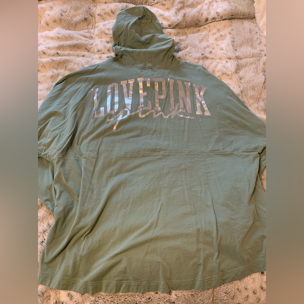 PINK Hooded Long Sleeve Tshirt